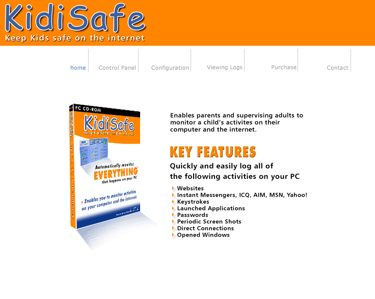 Kidisafe home page