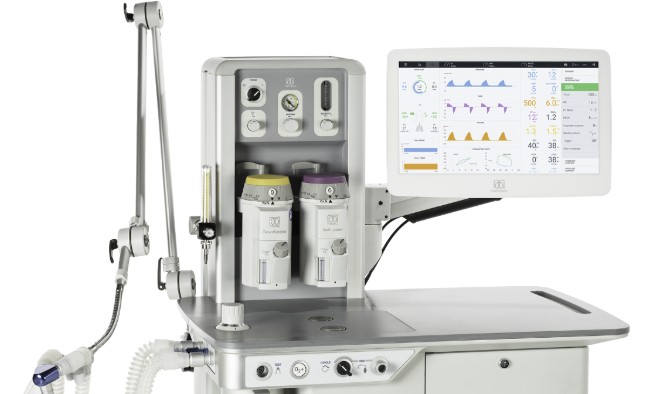 The Caelus anaesthesia ventilator is equipped by touchscreen that programmed by Qt