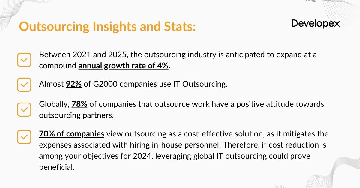 outsourcing insights and stats 2024