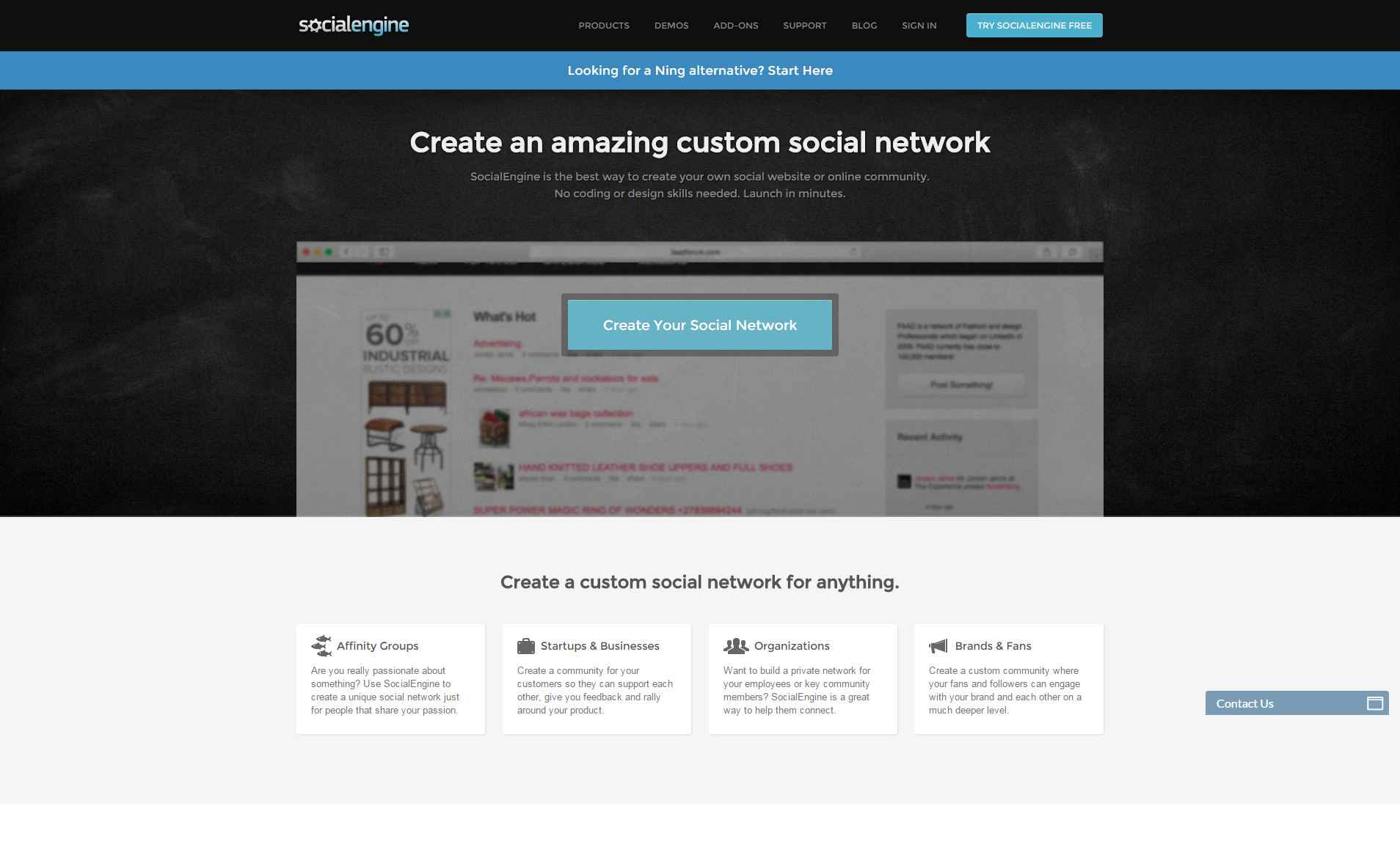 Social Network MVP (with SocialEngine)
