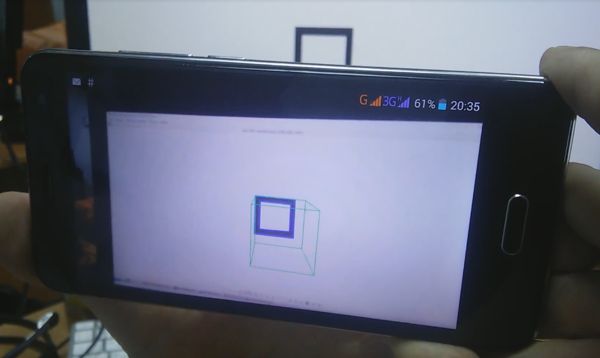 To show a 3D figure in AR after directing a smartphone on a certain 2D marker