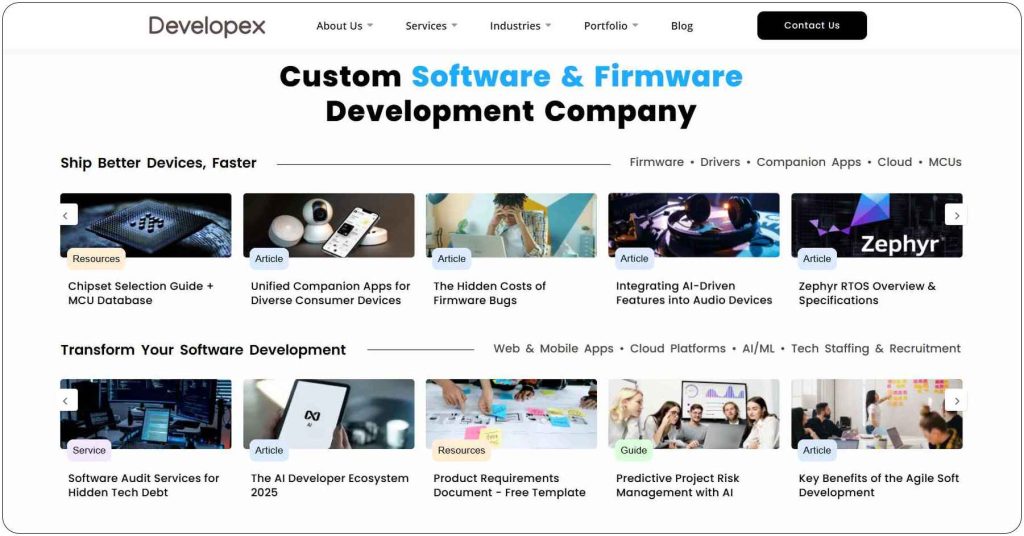 Developex - top embedded development company
