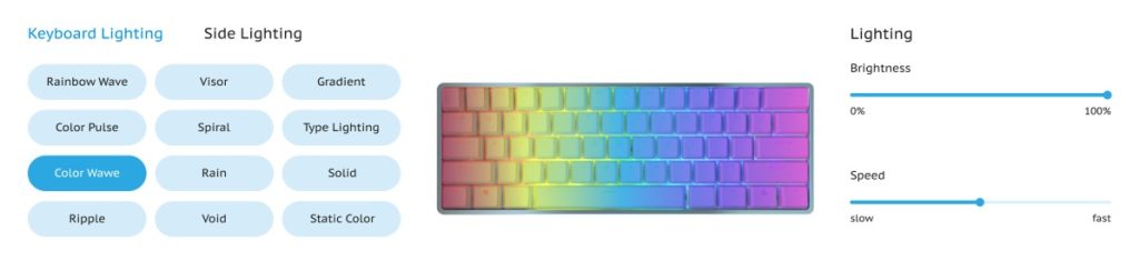 Keyboard lighting Web HID